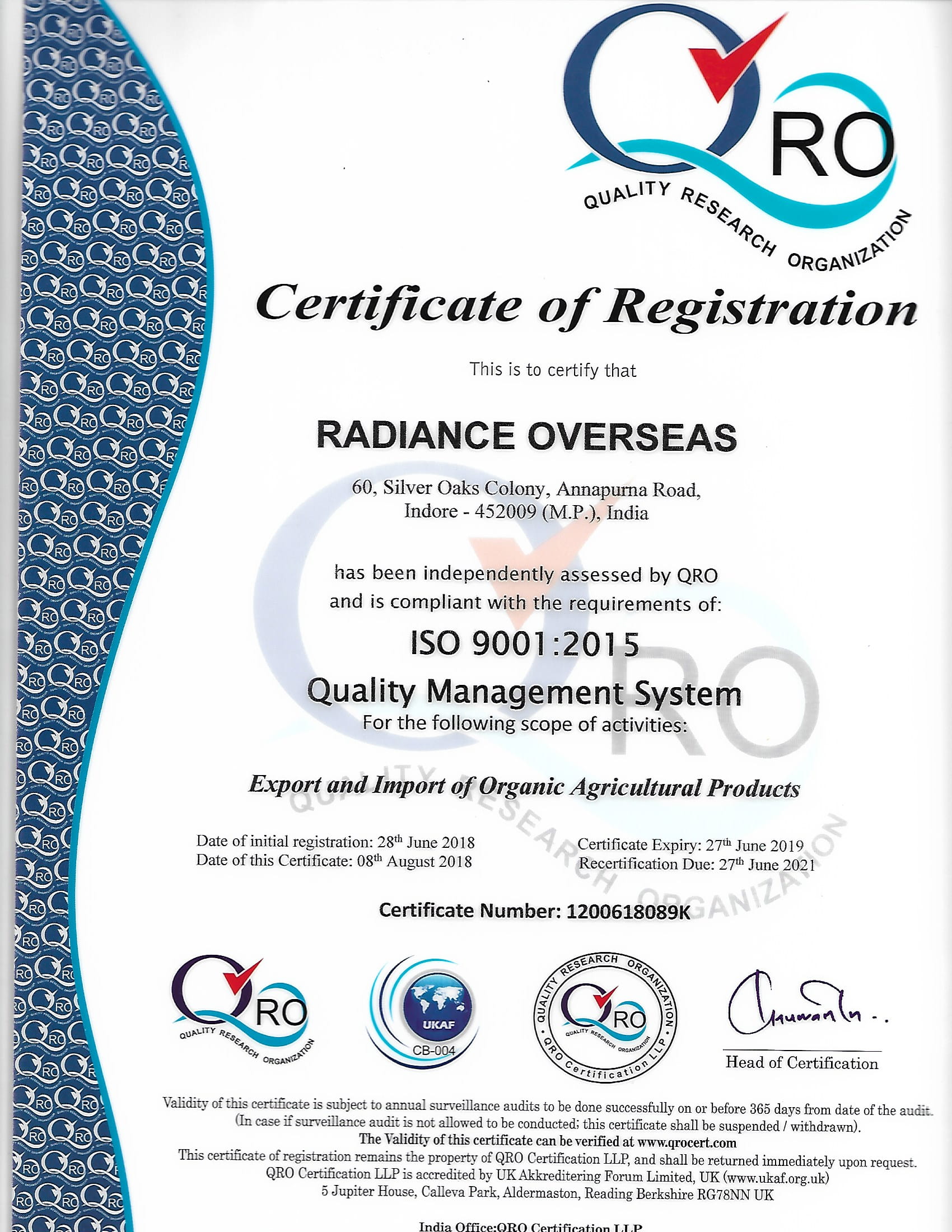 Radiance Overseas